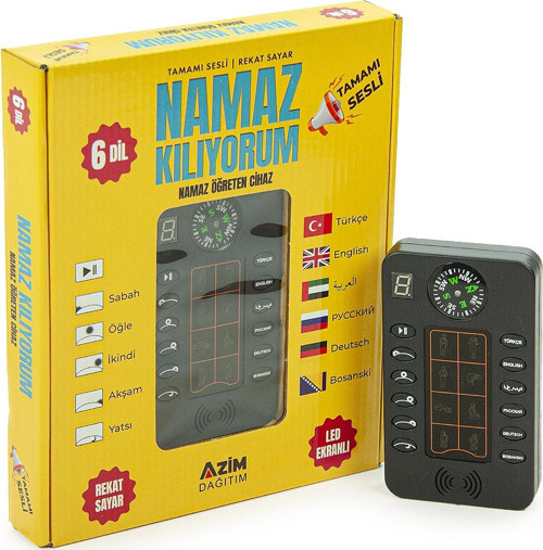 6 Farklı Dil Seçenekli Led Ekranlı Namaz Öğreten Cihaz