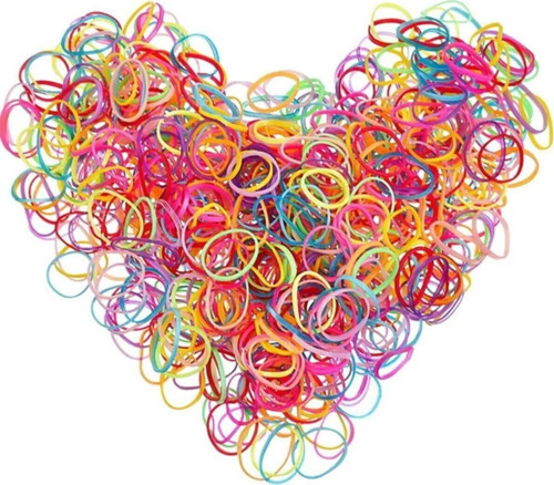 20 Adet Renkli Saç Örgü Lastiği