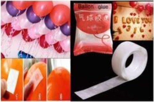 Balon Yapıştırma Bandı Aparatı Sticker Damla Modeli 1,2 Cm 100 Adet