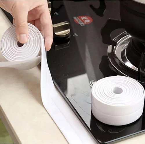 Su Sızdırmaz Geçirmez Bant Lavabo Küvet Kenar Bandı Küvet Duş 3,2 M X 38 Tamir Bandı Beyaz