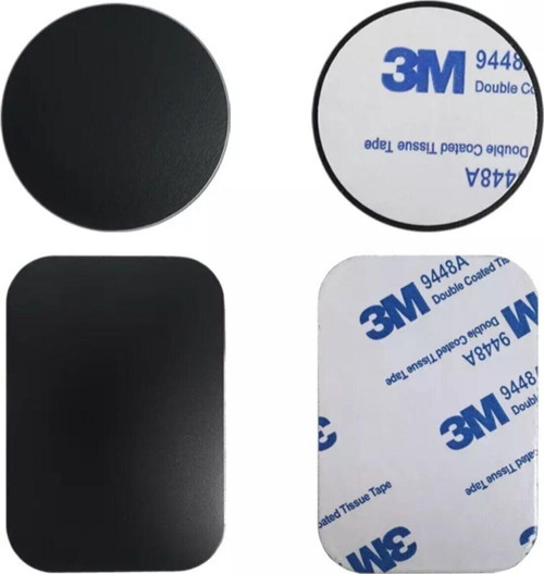 2Adet Telefon Araç Içi Tutucu Stant Metal Plaka Magnetic Mıknatıslı Tutucular Için Metal Saç Seti 3M