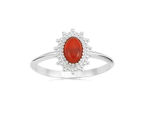 Gümüş Yüzük - Akik Taşlı Güverseli Güneş Bereket Gümüş Tektaş Yüzük-Akik Taşlı Hediyelik Gümüş Yüzük