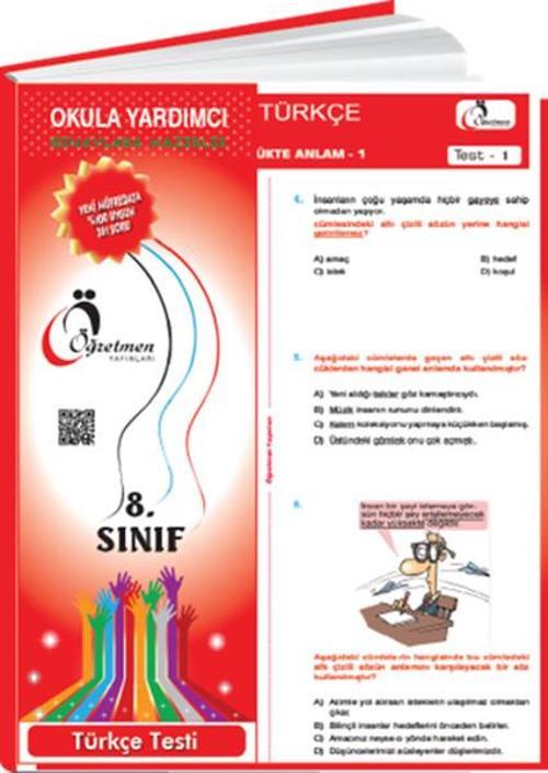 8. Sınıf Okula Yardımcı ve Sınavlara Hazırlık Türkçe Testi