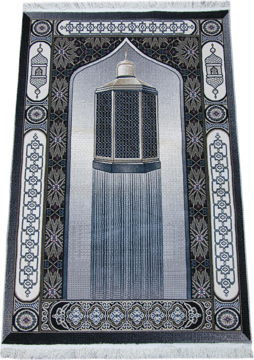 Makamı İbrahim Desenli Halı Tipi Dokuma Seccade