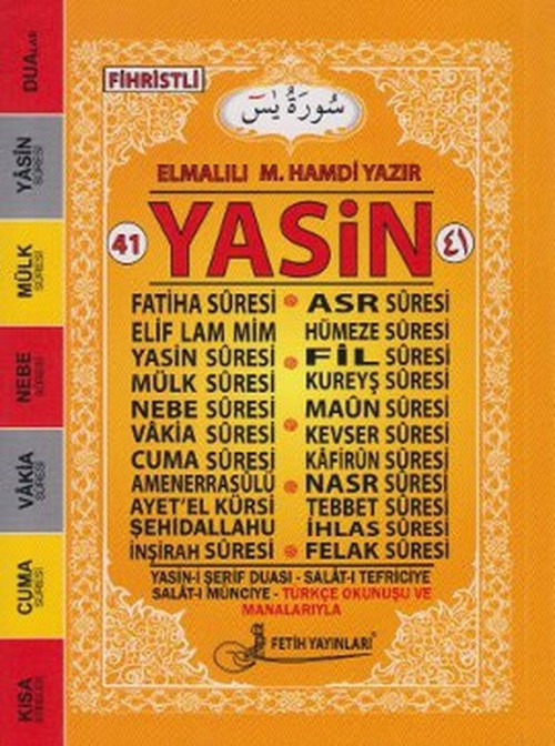 41 Yasin Türkçe Okunuşlu Mealli - Çanta Boy (Fo20)