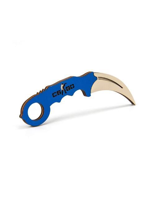 Ahşap Karambit - Cs Go Karambit Oyuncak - Eğitici Oyuncak - Mavi