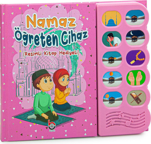 Namaz Öğreten Cihaz Resimli Kitap Seti Pembe