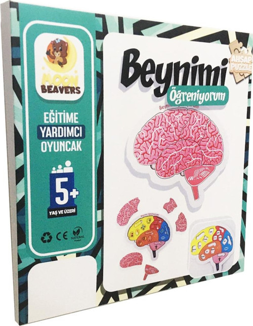 Beynimi Öğreniyorum Ahşap Puzzle - Çocuk Yapboz - 5 Yaş ve Üzeri Eğitime Yardımcı Oyuncak
