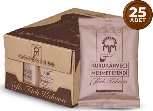 Kurukahveci Mehmet Efendi Türk Kahvesi 100 GR * 25 Adet