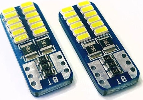 T10-24Ledli Mini Yassı Led Ampul Beyaz Aktif Canbus Ultra Parlak
