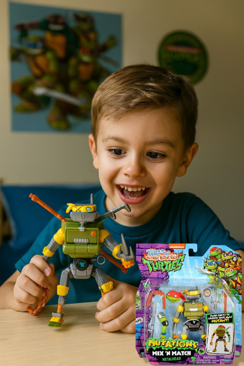 Ninja Kaplumbağalar Metalhead Ninja Turtles Mutations Mix N Match 12 Cm Aksiyon Figürü Seti