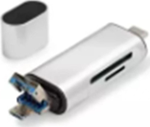 Hadron HDX7053 Kart Okuyucu Type-C OTG | microSD + SD Destekli | 480Mbps Gri