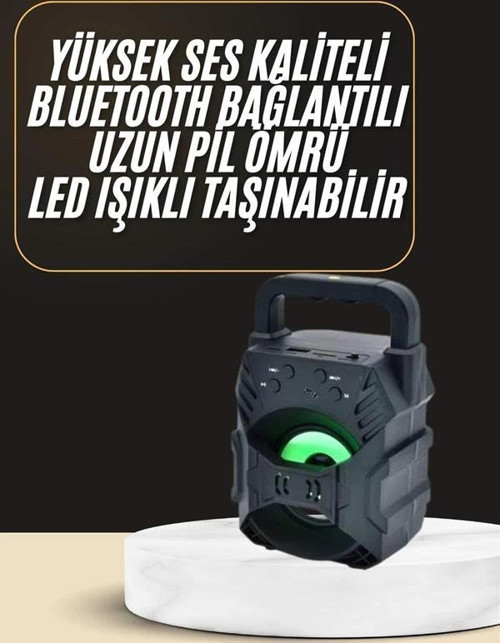 Bluetooth Hoparlör Android ve İOS Uyumlu Ses Bombası USB Girişli Taşınabilir