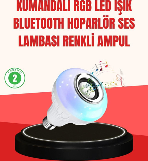 Akıllı LED Ampul – E27 Uyumlu ve Müzik Çalarlı Tasarım