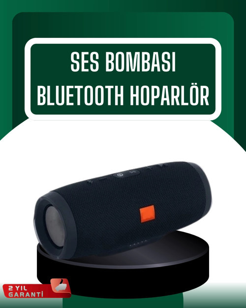 Kablosuz Hoparlör 12 Saat Çalma Süresi USB AUX TF Kart Destekli