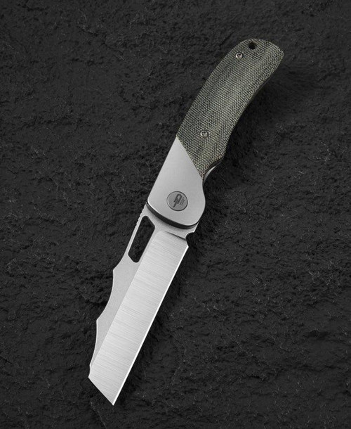 BESTECH SYN BT2306B Titanyum Siyah Kanvas Micarta Kakma Sap El Ovuşturulmuş Taş Yıkama Kaplama El Ovuşturulmuş Saten Elm
