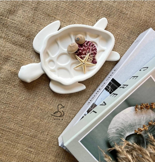 Kaplumbağa Görünümlü Dekoratif Tabak/Kase 20-15CM