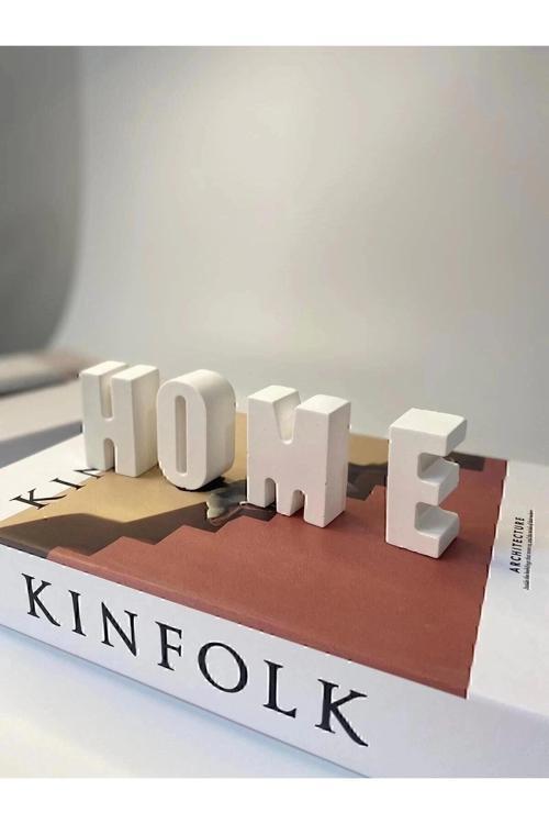 Home Yazısı Ev Dekoratif Obje Biblo