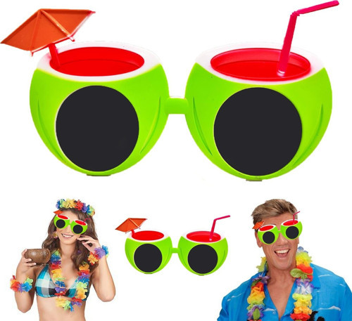 Karpuz Şekilli Tropikal Hawaii Yaza Merhaba Parti Gözlüğü