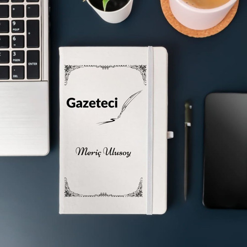 Gazetecilere Özel Kişiye Özel Deri Kapak Hediyelik Not Defteri