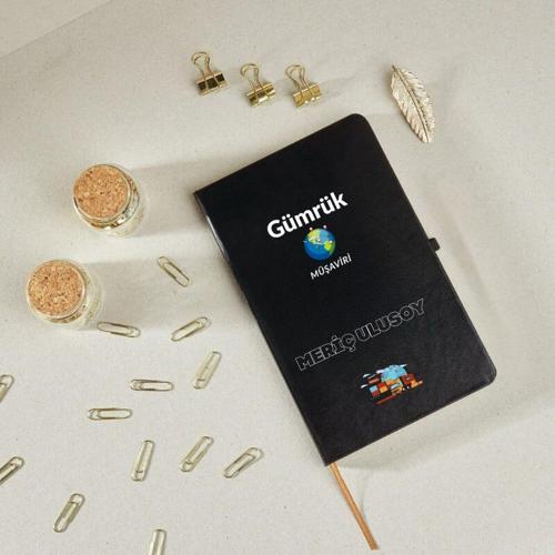 Gümrük Müşavirlerine Özel Kişiye Özel Deri Kapak Hediyelik Defter