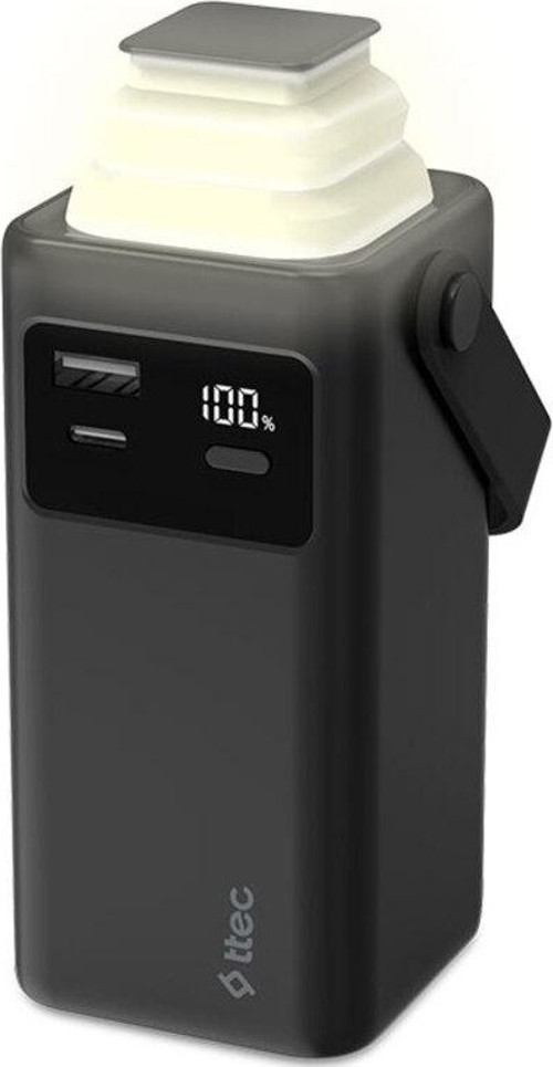 ReCharger Extreme LCD 20.000mAh PD 20W USB-C ve Lightning Dahili Kablolu LED Fenerli 2BB238