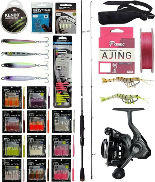 YekOutdoor ULTRA LRF Seti Savage Gear SG2 Ultra Light Game 2.13M 2-10GR &Okuma Acuador 2500A Olta Makinesi