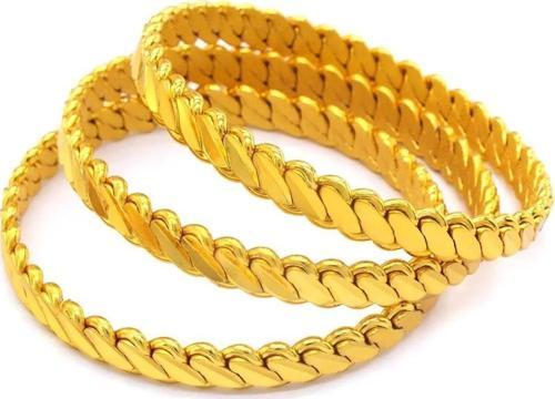 3 Adet Adana Burma Bilezik (Gerçek Altın Görünümlü A Kalite )