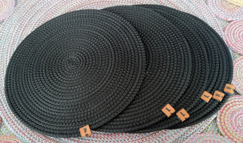 AMERİKAN SERVİS 6 ADET 32CM SUPLA SİYAH RUNNER