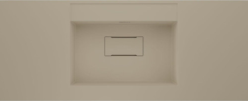 Flatstone 80x50 Krem Etajerli Granit Banyo Lavabosu