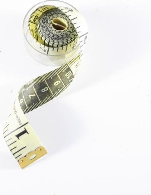 Klasik Mezura 1,5 Metre Kutulu Çift Yönlü Terzi Okul Mezura Mezure Mezro