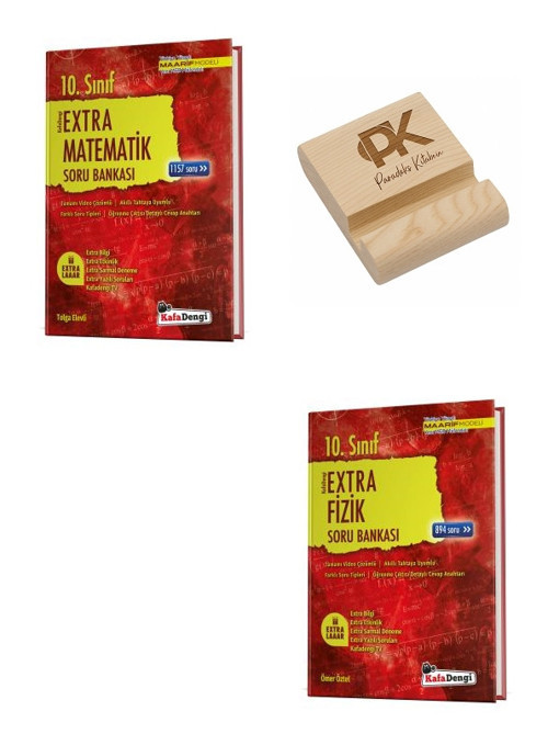 KafaDengi 10. Sınıf Maarif Ekstra Matematik ve Fizik Soru Bankası + Telefon Standı