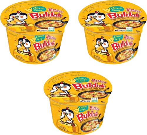 Buldak Cheese Hot Chicken Flavor Ramen 105 gr x3 Peynirli (cup)