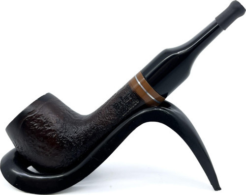 İşlemeli El Yapımı Gül Kökü (Briar) Mini Pipo 9mm Filtreli - Model No: 14