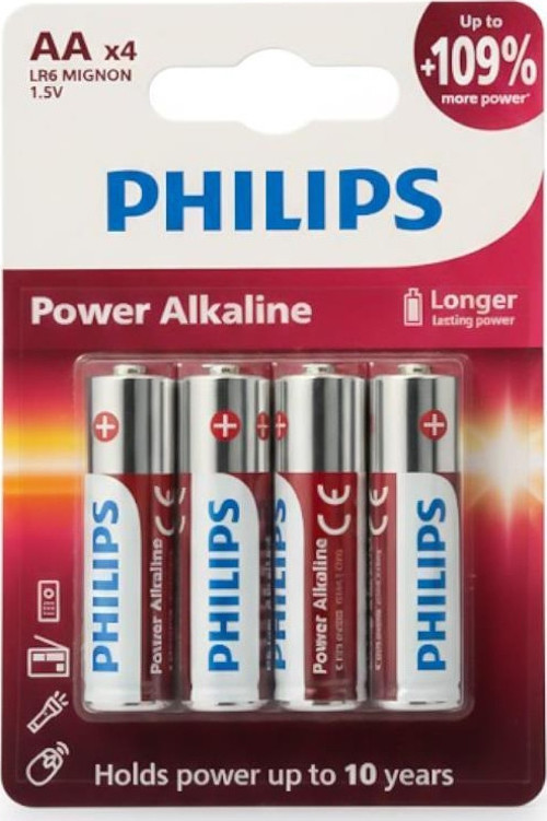 Power Alkalin AA Kalem Pil 1.5V 4lü Blister Paket LR6P4B