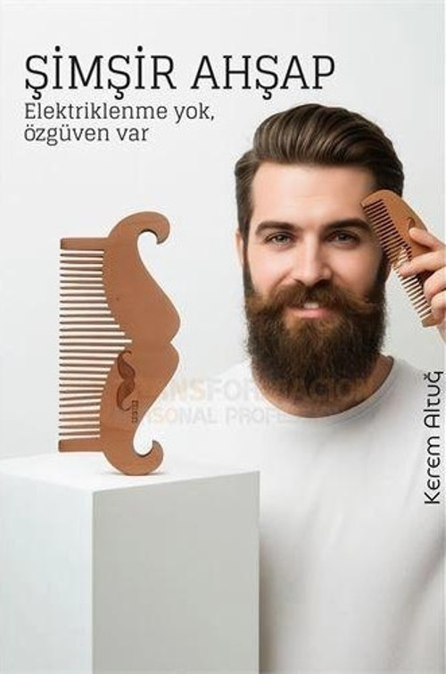 Ahşap Sakal ve Bıyık Tarağı – Antistatik Şimşir Tarak