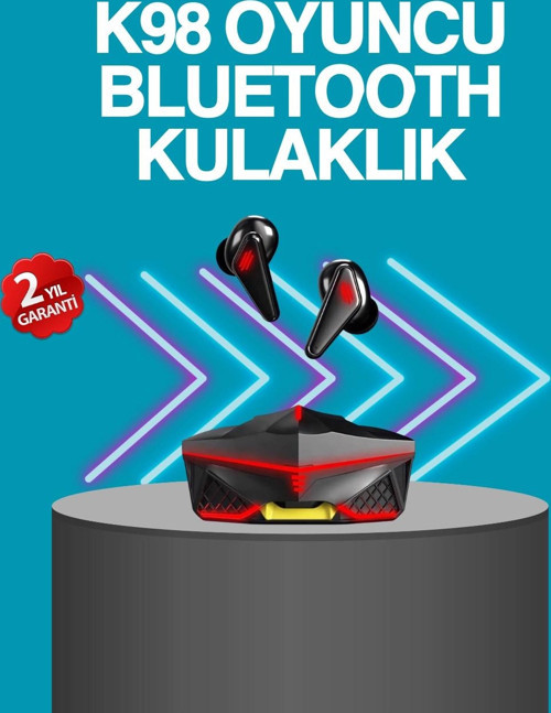 Kablosuz Bluetooth 5.0 Metal Kasa Gaming Kulaklık