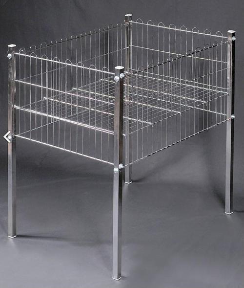 60x60 Cm (Krom Profil Ayaklı) Havuz Sepet - Market, Mağaza, Vitrin, Promosyon Havuz Sepeti