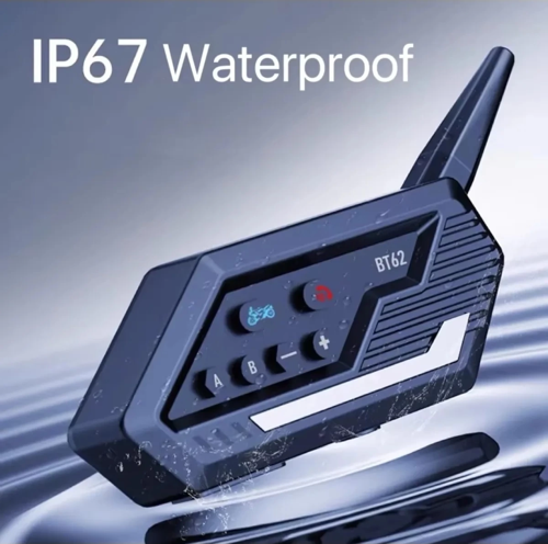 Bt62 Motosiklet Kask Kulaklığı Bluetooth Intercom 2 Intercom Bağlantılı