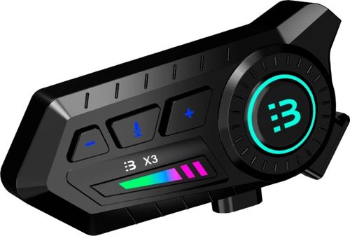 X3 Motor Kask Kulaklık Rgb Modlu Su Geçirmez 5.3 Bluetooth Intercom