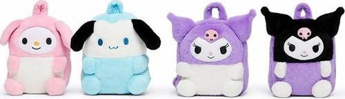 MDB Peluş Kuromi My Melody ve Cinnamoroll Sırt Çantası