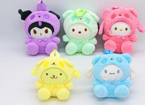 MDB Peluş Kawaii Kuromi My Melody ve Cinnamoroll Sırt Çantası