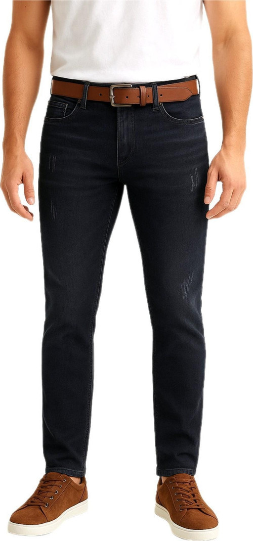 Erkek Silim Fit Jeans Tırnak Eskitme Model Pantolon 311 BGL-ST04975