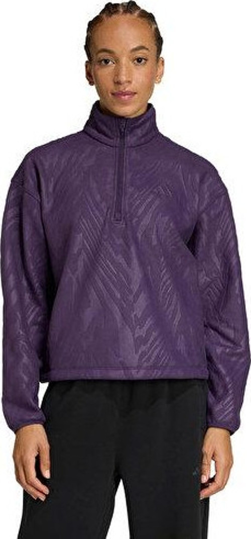 Aop Polarfleece Kadın Günlük Ceket JX7402 Mor