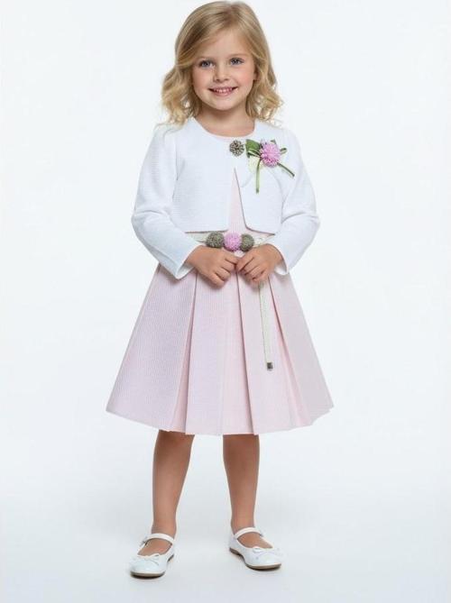 Bolero Hırkalı Kız Çocuk Elbise