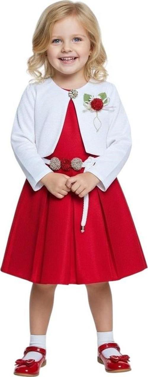 Bolero Hırkalı Kız Çocuk Elbise