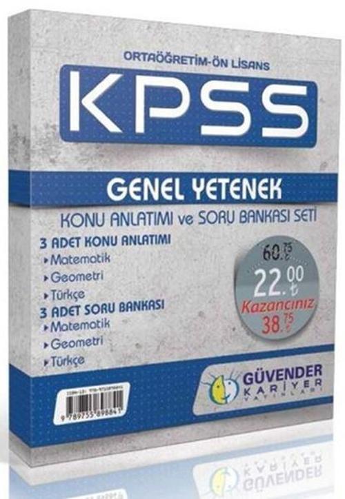 Güvender KPSS Orta Öğretim - Önlisans Genel Yetenek Konu Anlatım Ve Soru Bankası Seti