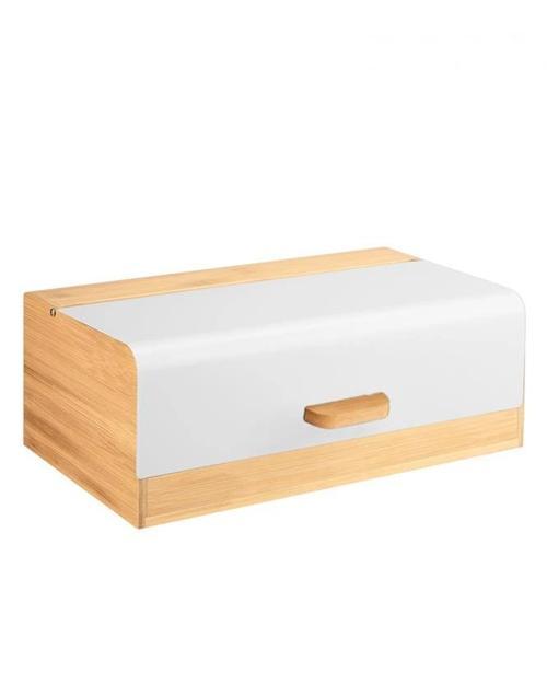MEN 5T14 Bambu Beyaz Ekmek Dolabı 36x20x13,4 cm