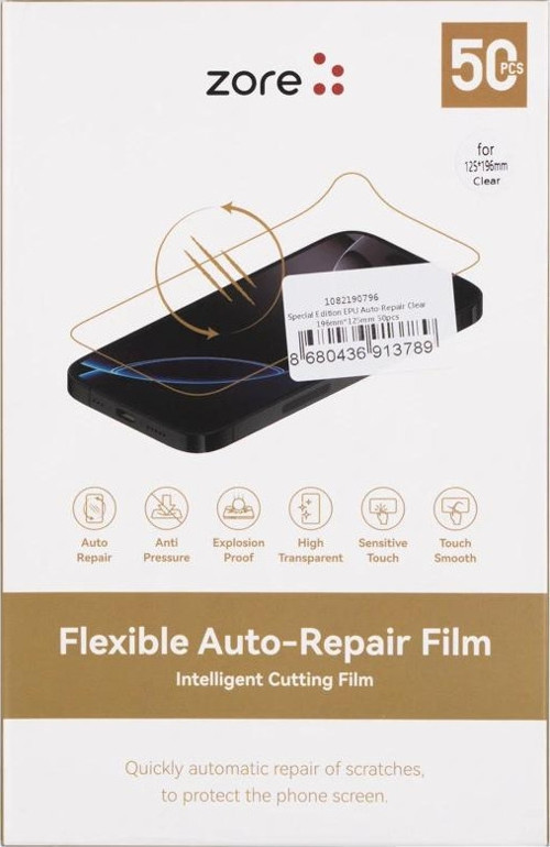 Special Edition EPU Auto-Repair Clear Ekran Koruyucu 196mmx125mm 50 Adet