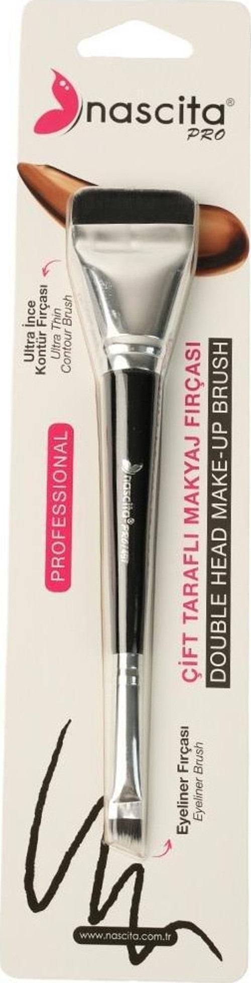 Çift Taraflı İnce Kontür ve Eyeliner Fırçası - 497